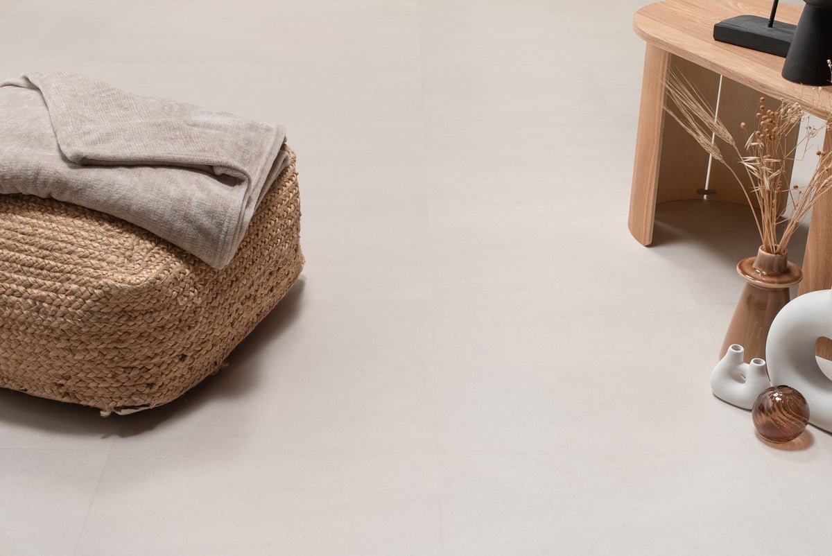 Floer Betonlook Sand Klebe - Vinyl Fliesen FLR - 3611 - Solzaleben.de