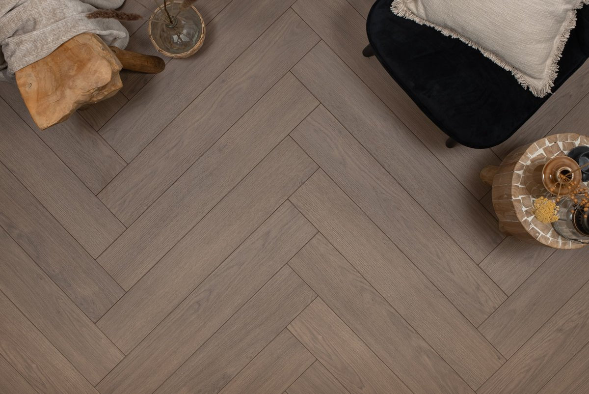 Floer Ceto Kakao Braun Walfishgrät Laminat FLR - 1615 - Solzaleben.de