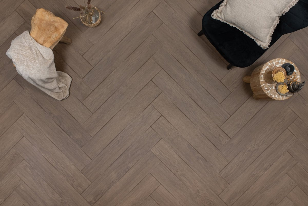 Floer Ceto Kakao Braun Walfishgrät Laminat FLR - 1615 - Solzaleben.de