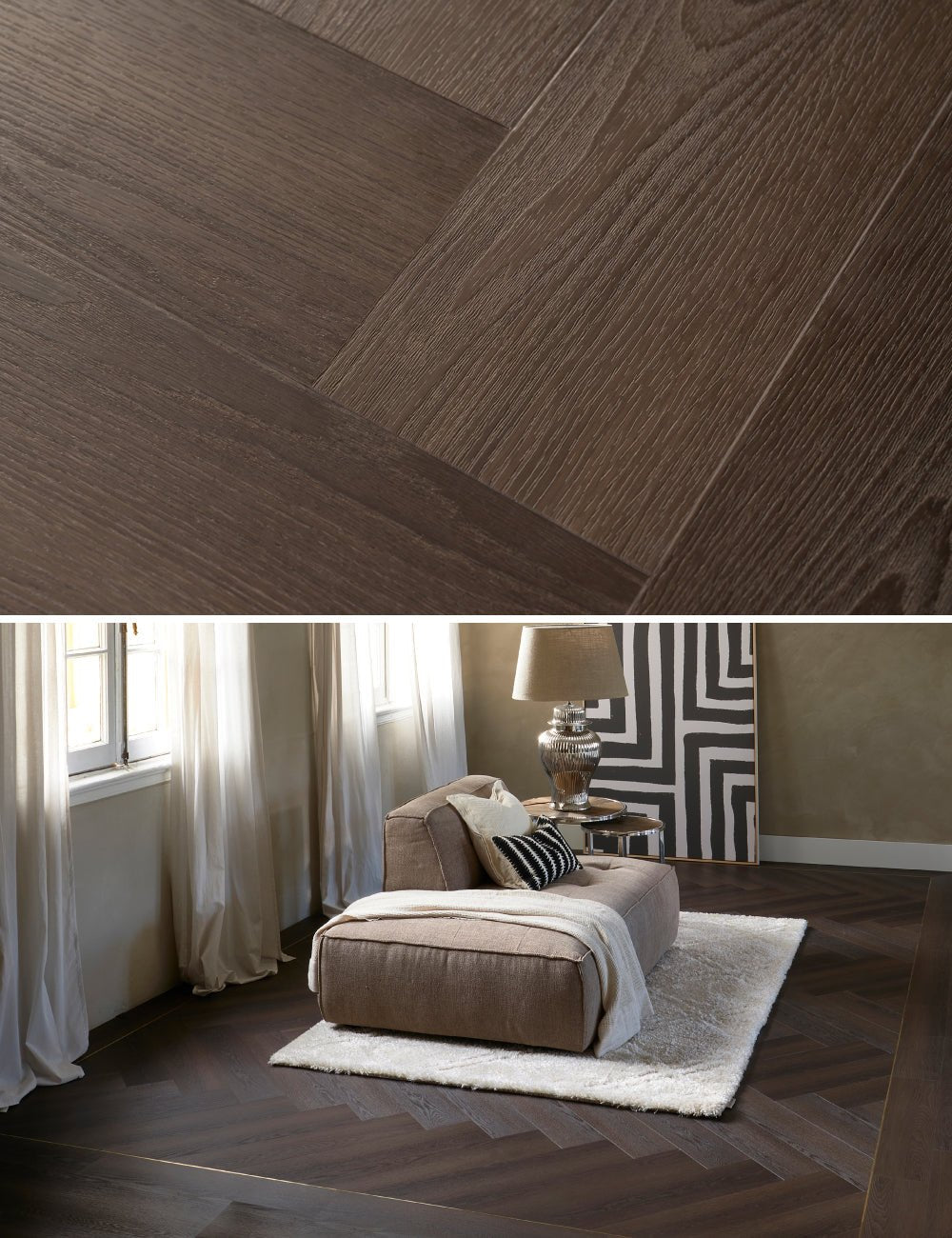 Rivièra Maison The Long Island Collection Montauk Dark Herringbone 345 - 255833 - Solzaleben.de