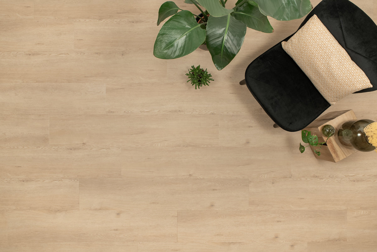 Floer Ghent Graubeige Eiche Dörfer Klebe-Vinyl FLR-3041 – Detailansicht 3