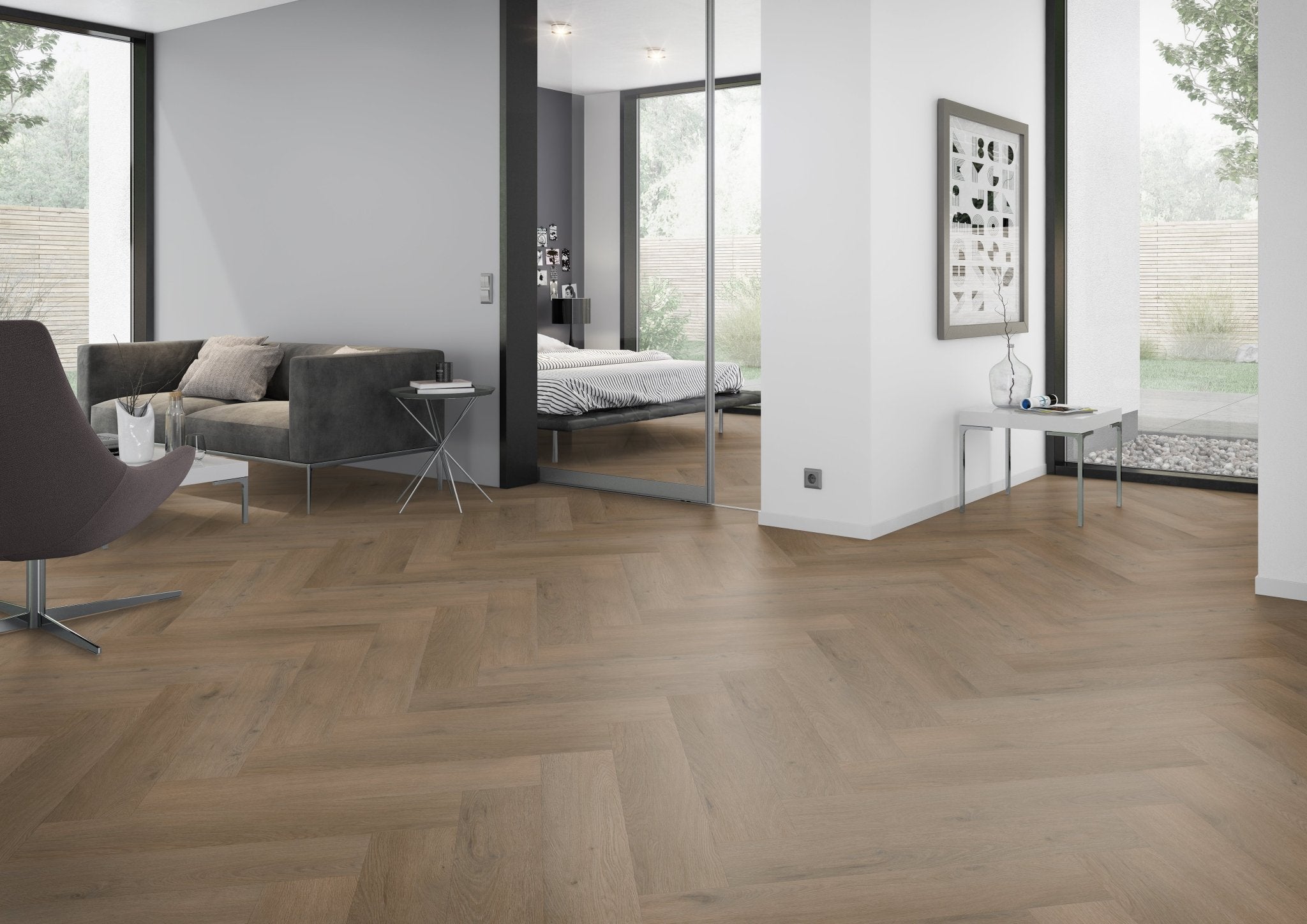 Belakos Attico Fischgrät XL 84 Klebe - Vinyl - Solzaleben.de