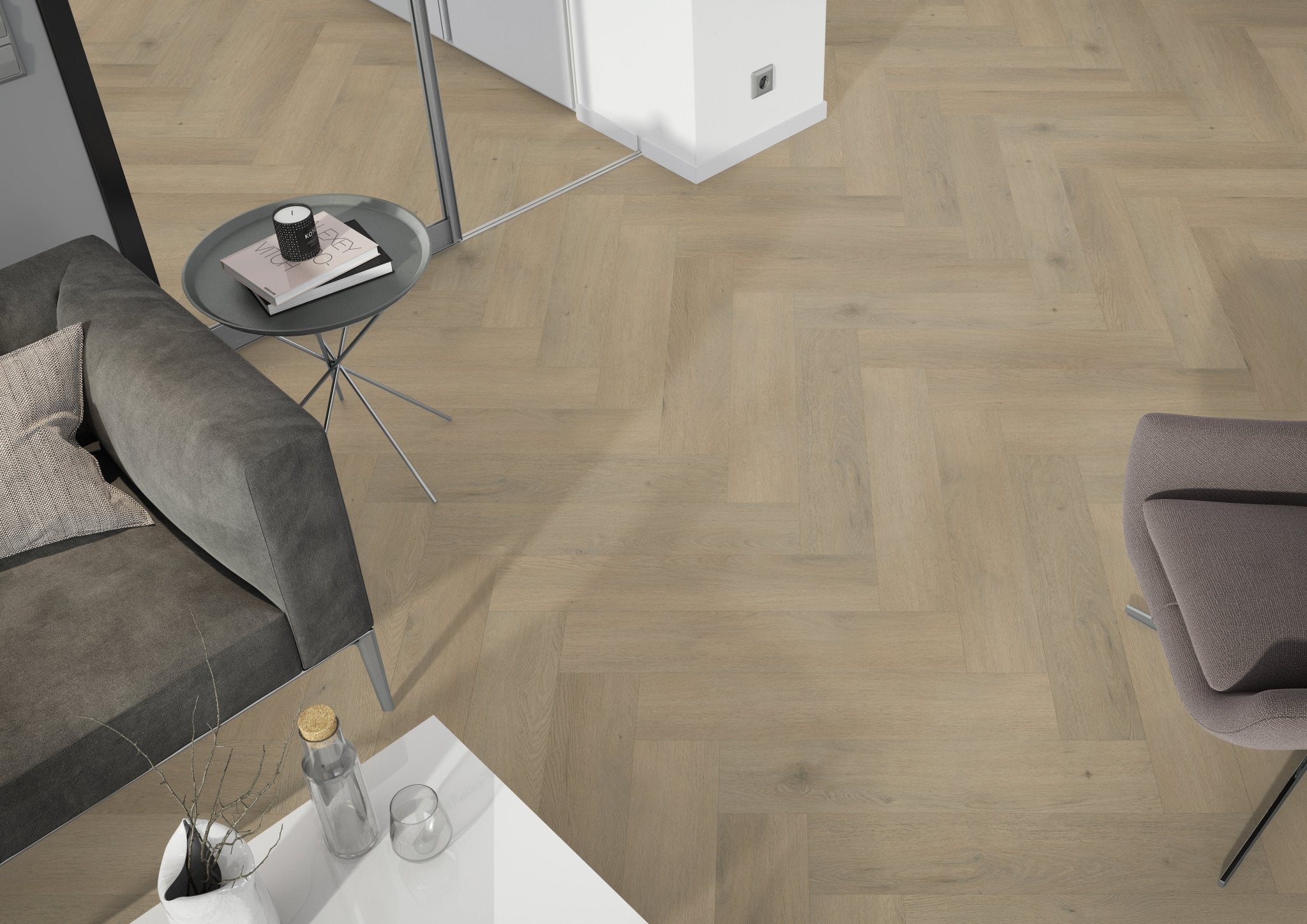 Belakos Attico Fischgrät XL 86 Klebe - Vinyl - Solzaleben.de