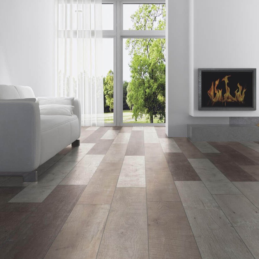 Floer Abgenutzte Dielen Hell Altholz Laminat FLR - 1529 - Solzaleben.de