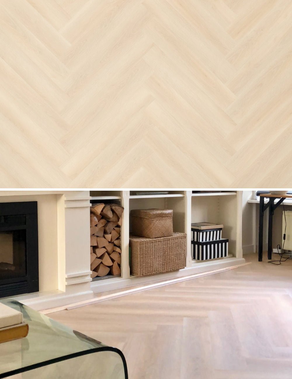 Floer Baleen Beige Walfischgrät Klebe-Vinyl FLR-3521