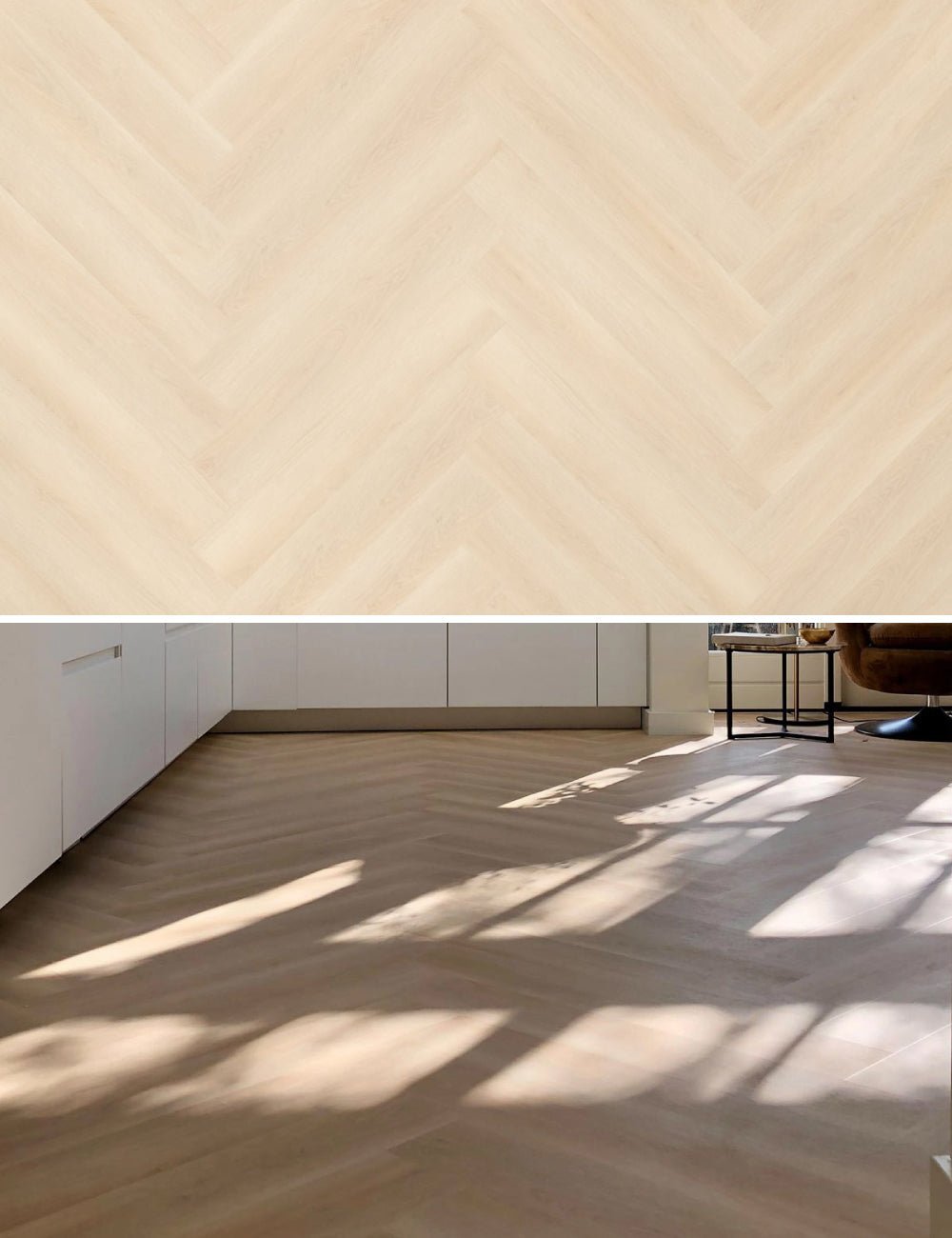 Floer Baleen Beige Walfischgrät Klick Vinyl FLR-3910 - Solzaleben.de