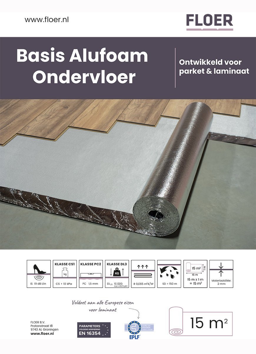 Floer Basisunterlage Alufoam - 15m2 - FLR-9001 - Solzaleben.de