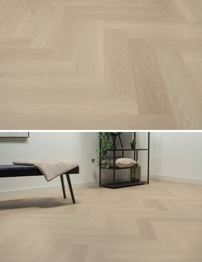 Floer Beige Eiche Fishgrät Klebe-Vinyl FLR-3512 - Solzaleben.de