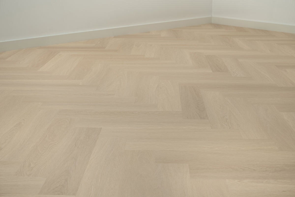 Floer Beige Eiche Fishgrät Klebe - Vinyl FLR - 3512 - Solzaleben.de