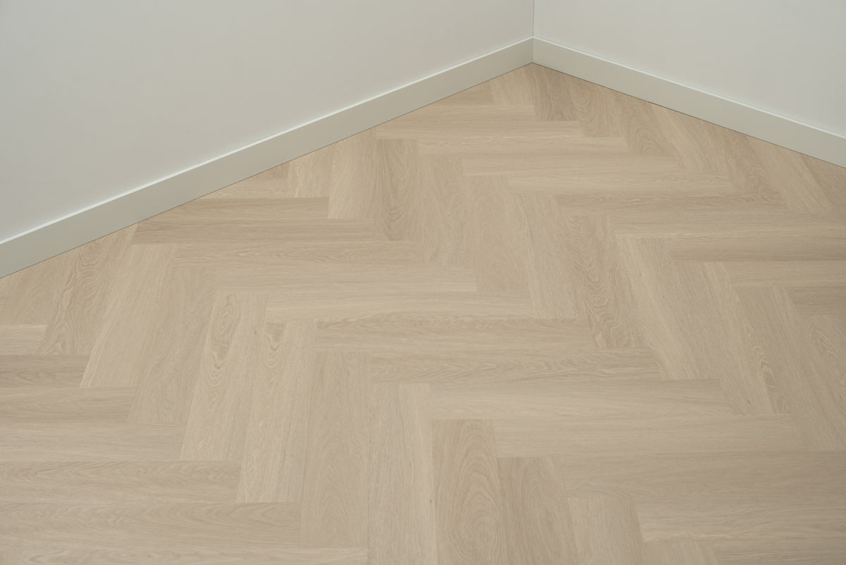 Floer Beige Eiche Fishgrät Klebe - Vinyl FLR - 3512 - Solzaleben.de