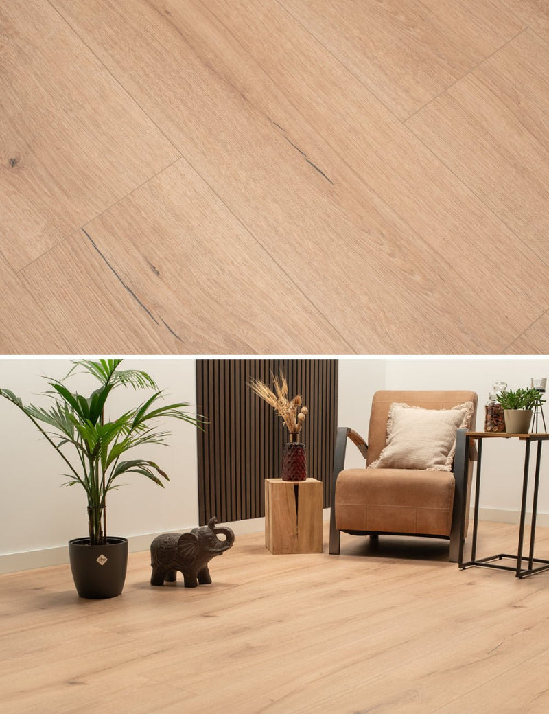 Floer Bergamo Eiche Braun Städte Laminat FLR-1422 - Solzaleben.de