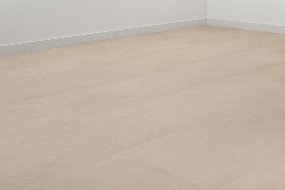 Floer Betonlook Beige Klebe - Vinyl Fliesen FLR - 3609 - Solzaleben.de