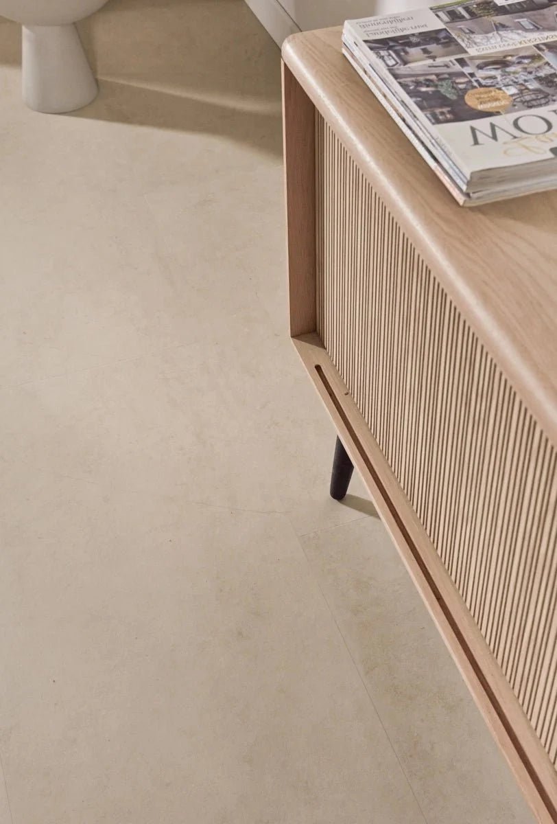 Floer Betonlook Beige Klick Vinyl Fliesen FLR-3800 - Solzaleben.de