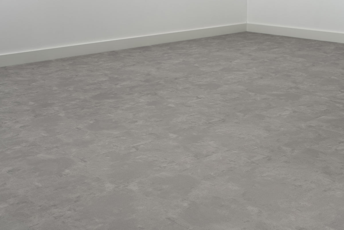 Floer Betonlook Grau Klebe - Vinyl Fliesen FLR - 3608 - Solzaleben.de