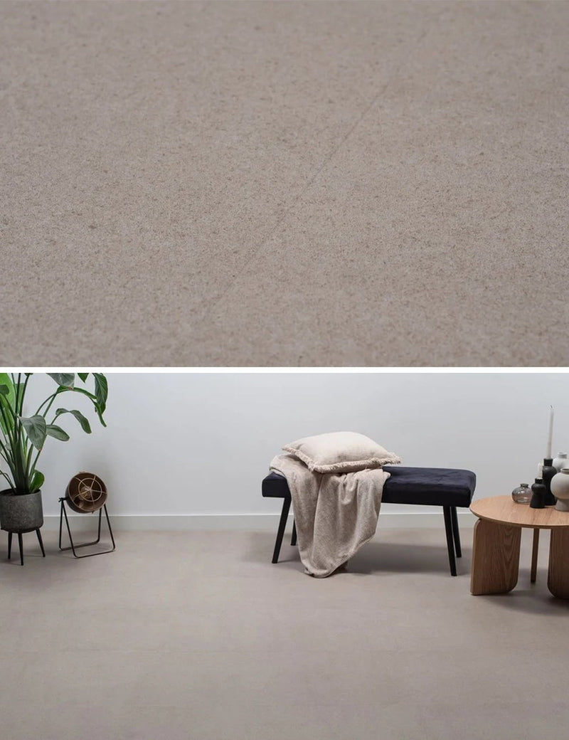 Floer Betonlook Greige Klebe-Vinyl Fliesen FLR-3612 - Solzaleben.de
