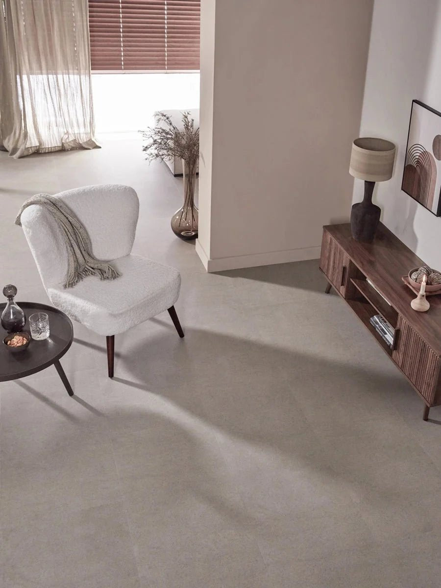 Floer Betonlook Greige Klick Vinyl Fliesen FLR-3804 - Solzaleben.de