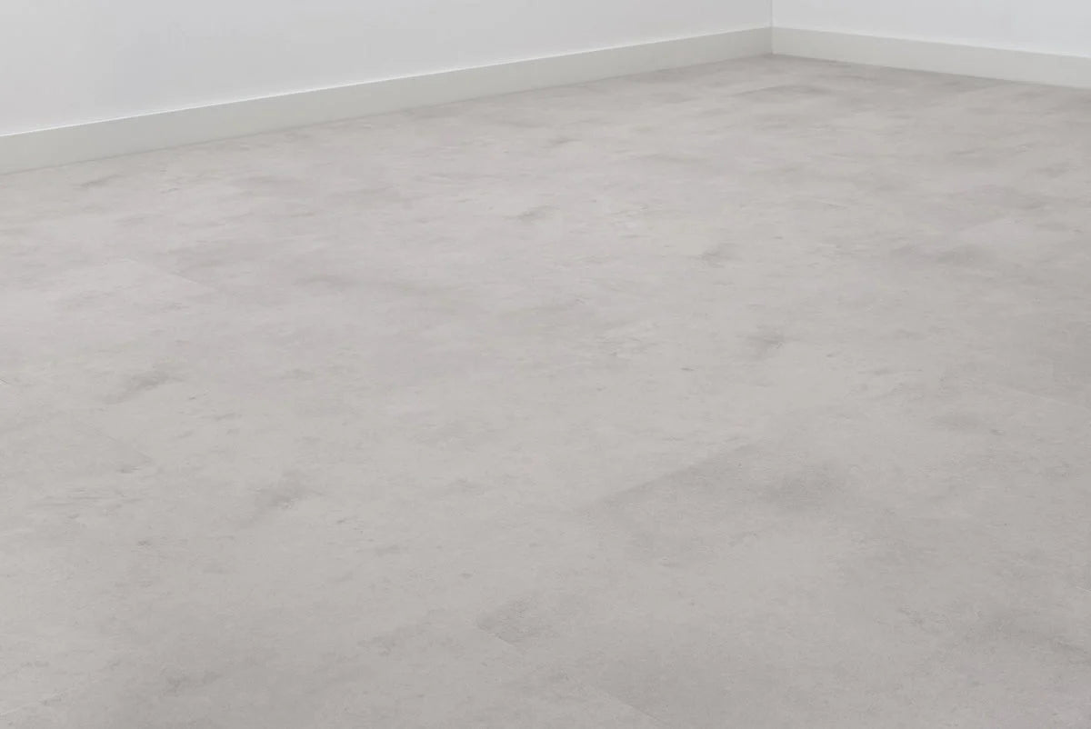Floer Betonlook Hellgrau Klebe-Vinyl Fliesen FLR-3613 - Solzaleben.de