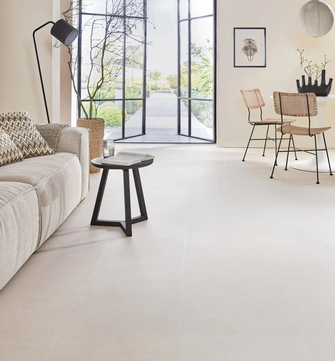 Floer Betonlook Sand Klebe-Vinyl Fliesen FLR-3611 - Solzaleben.de