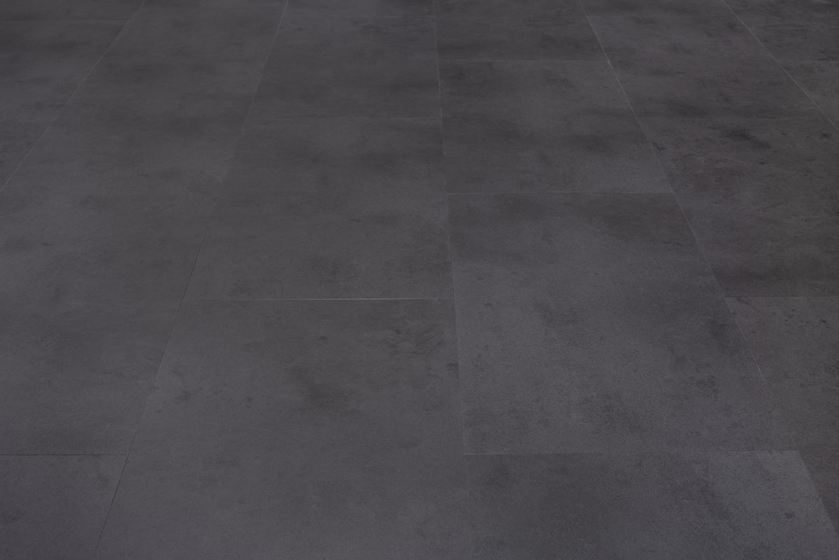 Floer Betonlook Schwarz Klebe - Vinyl Fliesen FLR - 3610 - Solzaleben.de