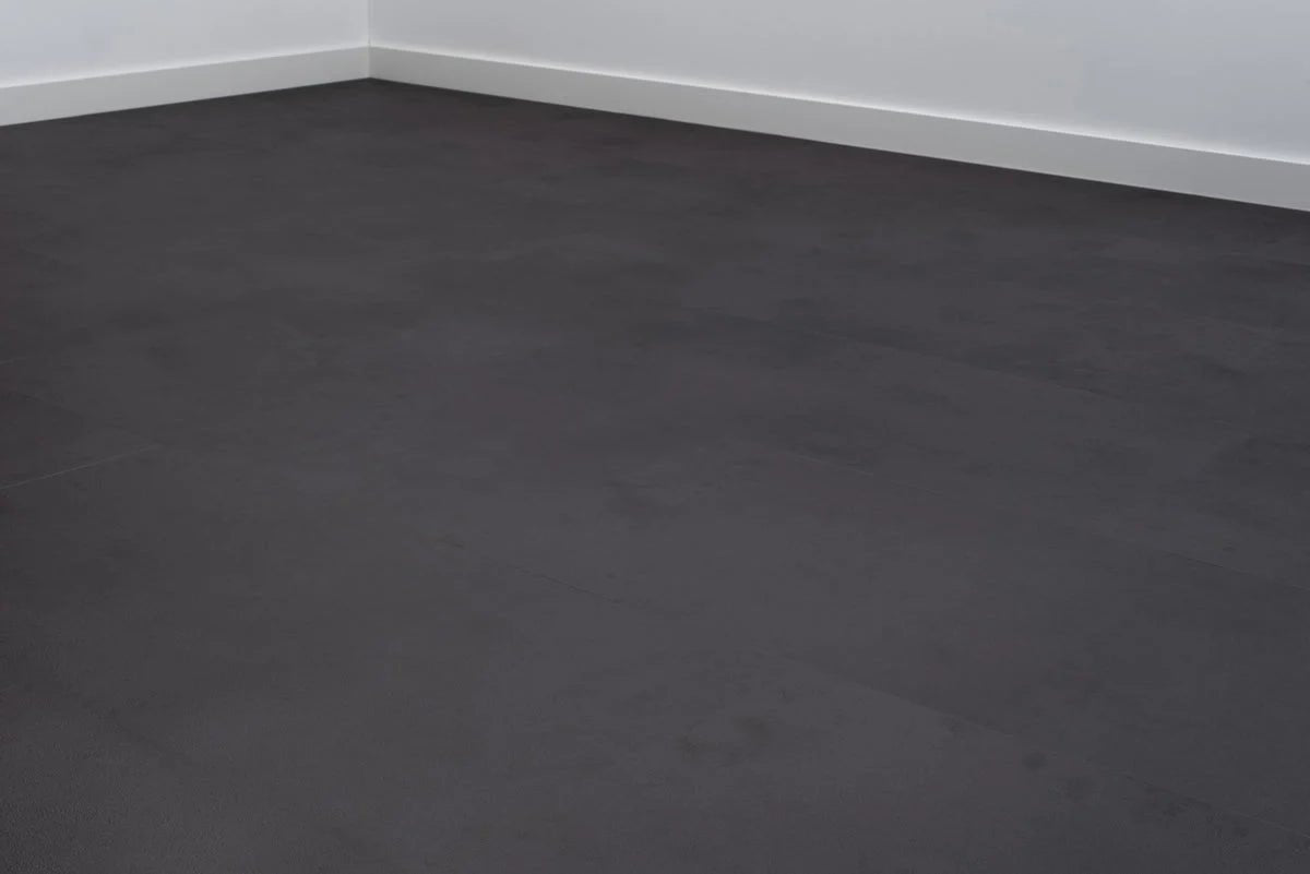 Floer Betonlook Schwarz Klick Vinyl Fliesen FLR-3802 - Solzaleben.de