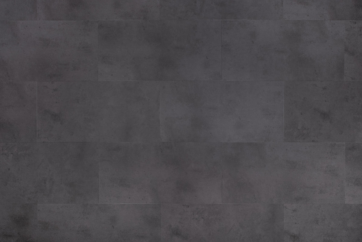 Floer Betonlook Schwarz Klick Vinyl Fliesen FLR - 3802 - Solzaleben.de