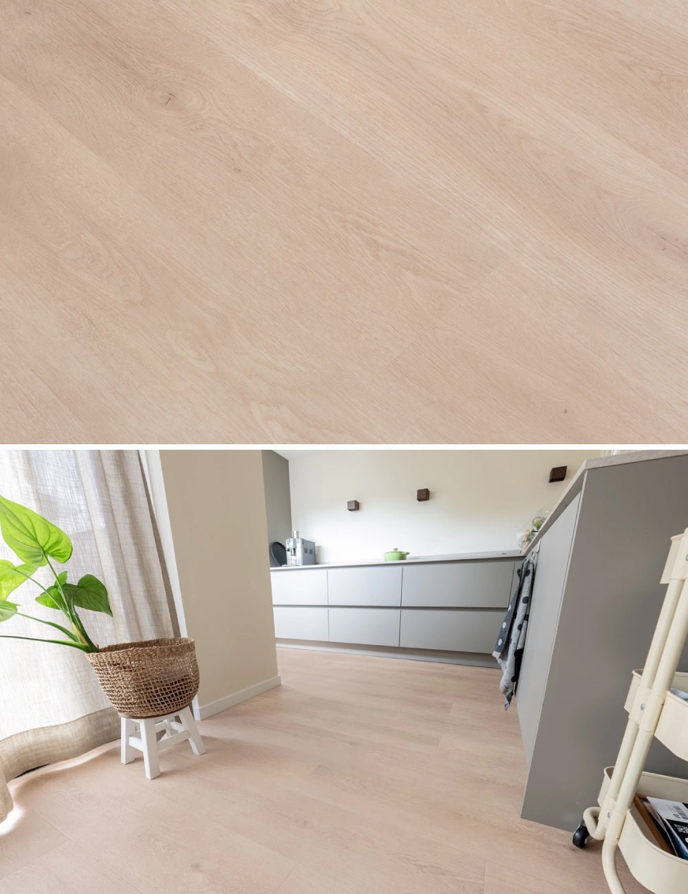 Floer Bibury Beige Eiche Dörfer Klebe-Vinyl FLR-3036 - Solzaleben.de