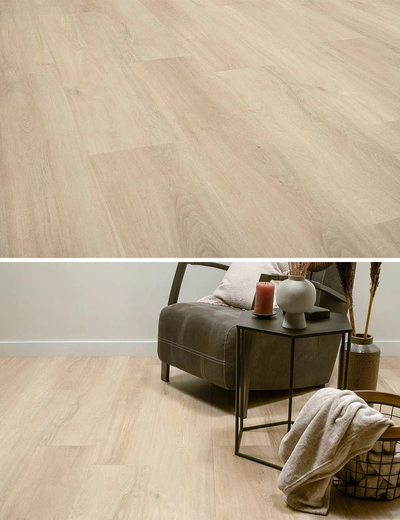 Floer Casares Creme Weiß Eiche Dörfer Klebe-Vinyl FLR-3040 - Solzaleben.de