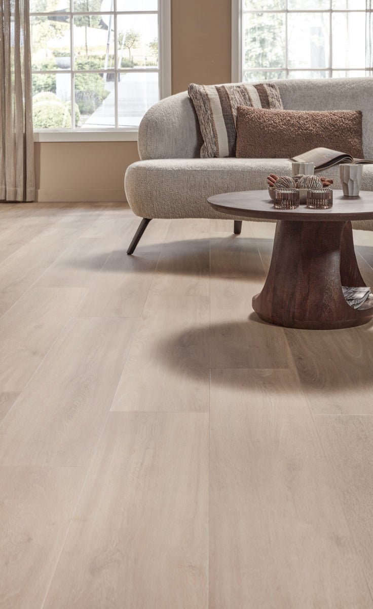 Floer Casares Creme Weiß Eiche Dörfer Klebe-Vinyl FLR-3040 - Solzaleben.de