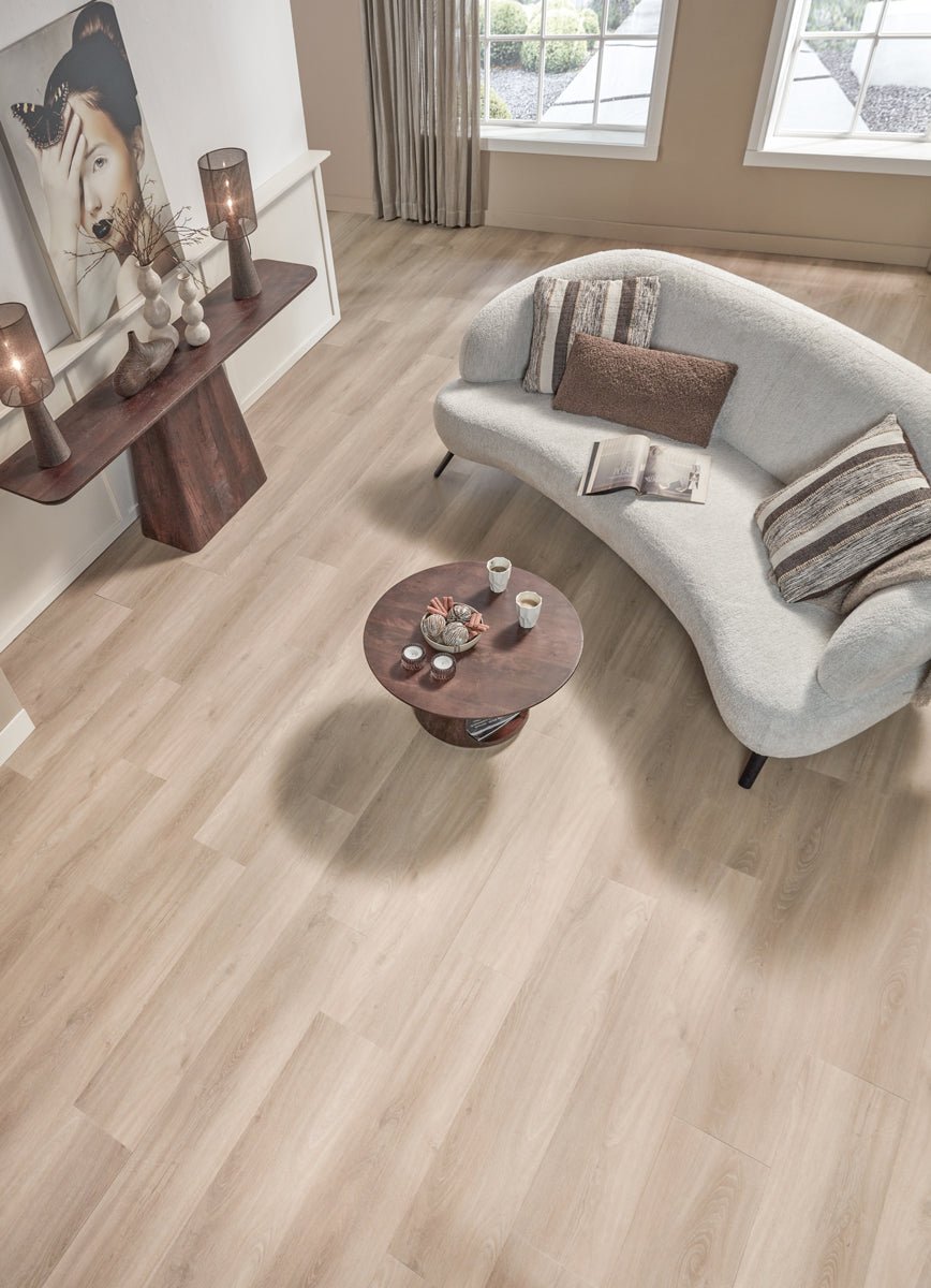 Floer Casares Creme Weiß Eiche Dörfer Klebe - Vinyl FLR - 3040 - Solzaleben.de