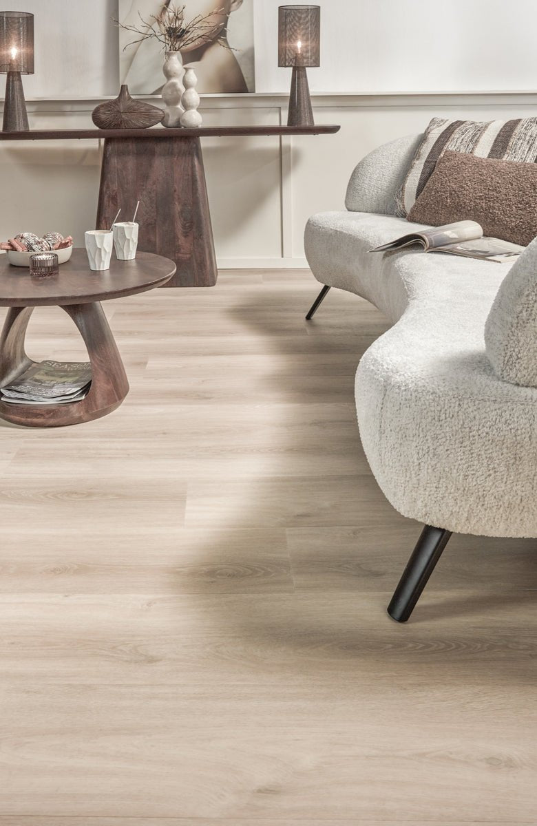 Floer Casares Creme Weiß Eiche Dörfer Klebe - Vinyl FLR - 3040 - Solzaleben.de