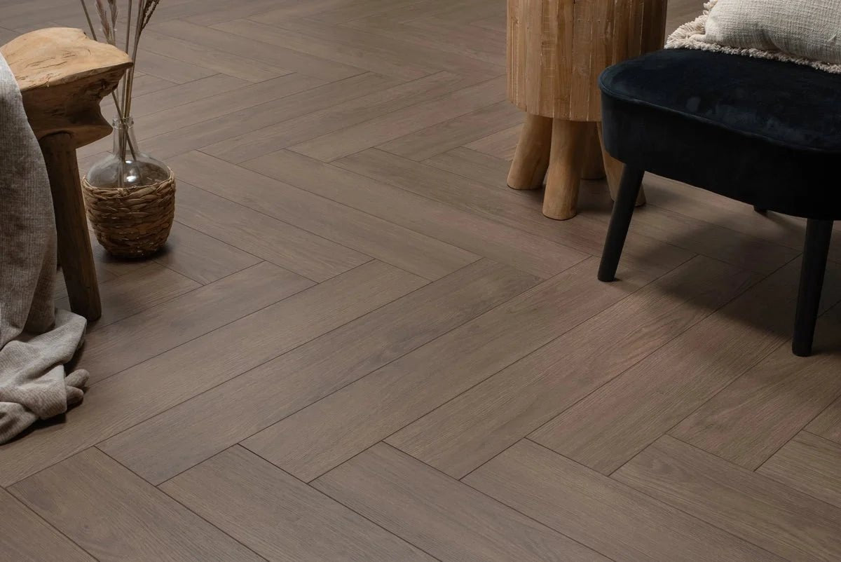 Floer Ceto Kakao Braun Walfishgrät Laminat FLR-1615 - Solzaleben.de