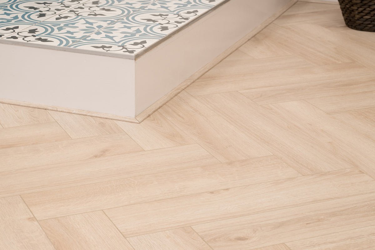Floer Creme Eiche Fishgrät Laminat FLR - 1601 - Solzaleben.de