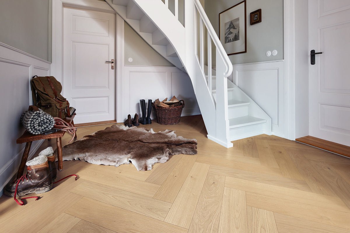 Floer Creme Eiche Hybrid Holz Fishgrät FLR - 5014 - Solzaleben.de