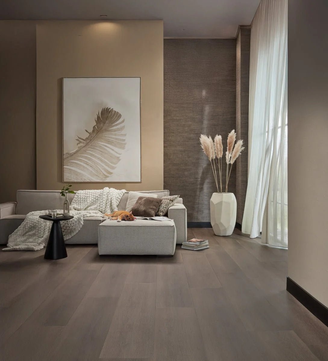 Floer Dunkele Eiche Landhaus Klebe-Vinyl FLR-3237 - Solzaleben.de