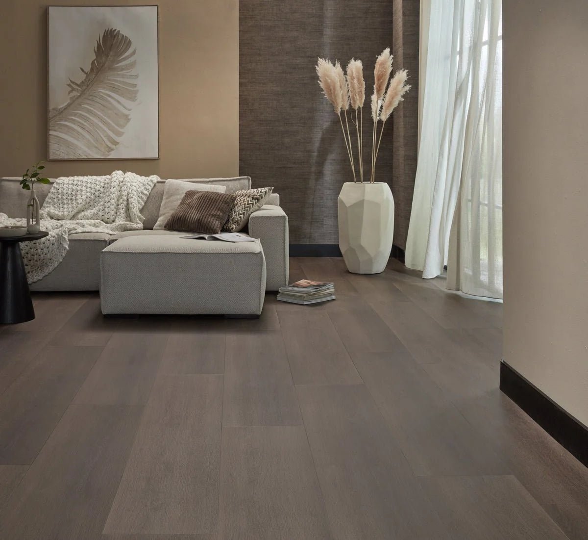 Floer Dunkele Eiche Landhaus Klebe-Vinyl FLR-3237 - Solzaleben.de