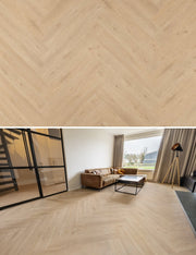 Floer Gaia Graubeige Walfischgrät Klebe-Vinyl FLR-3527 - Solzaleben.de