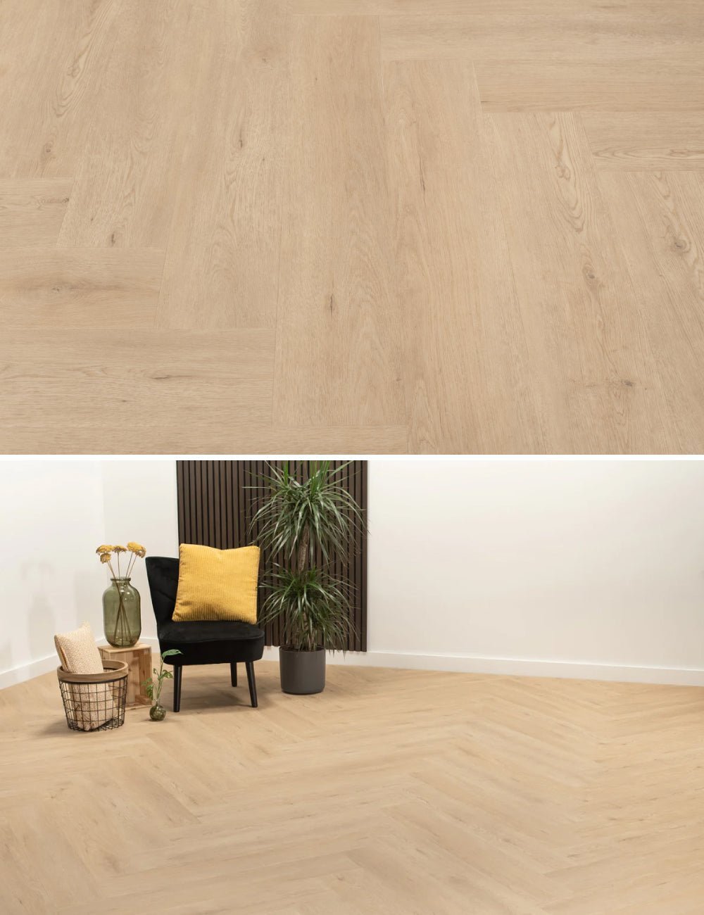 Floer Gaia Graubeige Walfischgrät Klick Vinyl FLR-3915 - Solzaleben.de