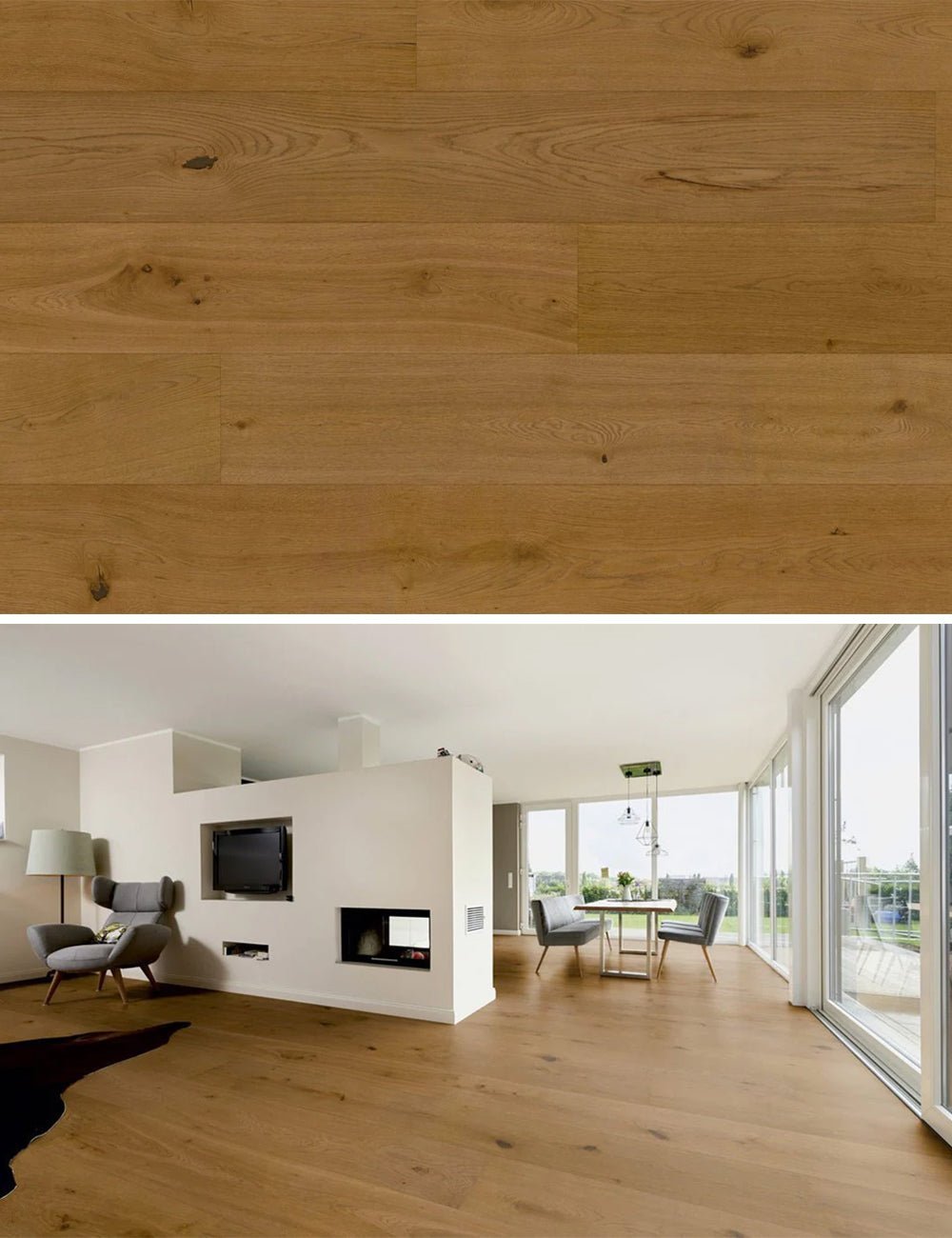 Floer Geräuchert Natur Eiche Rustikale Hybrid Holz FLR-5009 - Solzaleben.de