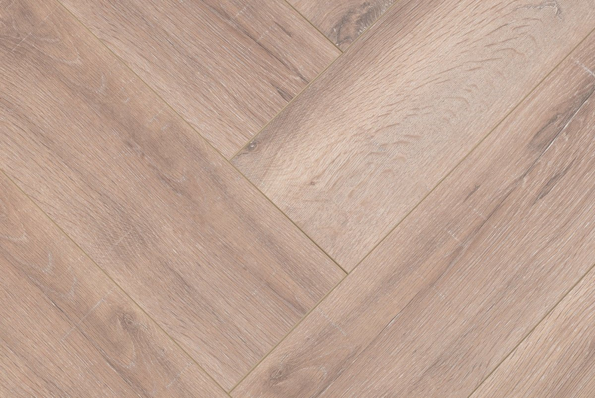 Floer Geräuchert Weiß Eiche Fishgrät Laminat FLR - 1607 - Solzaleben.de