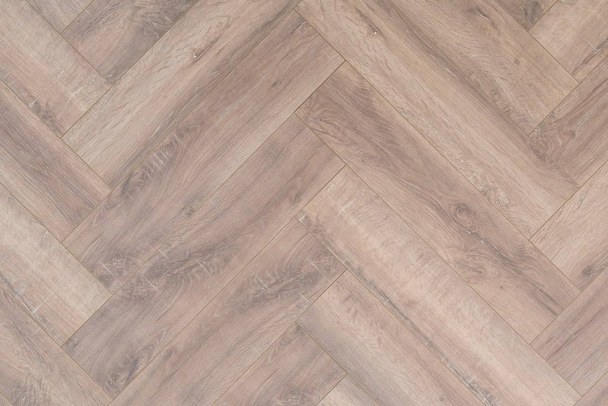 Floer Geräuchert Weiß Eiche Fishgrät Laminat FLR - 1607 - Solzaleben.de