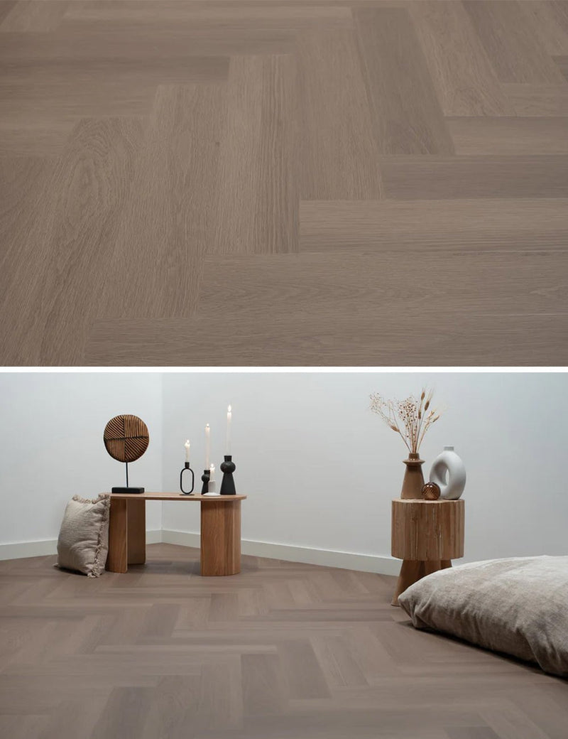 Floer Greige Eiche Fishgrät Klick Vinyl FLR-3930 - Solzaleben.de