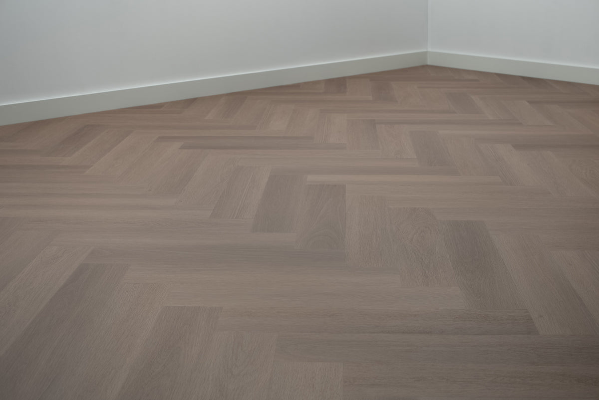 Floer Greige Eiche Fishgrät Klebe - Vinyl FLR - 3511 - Solzaleben.de