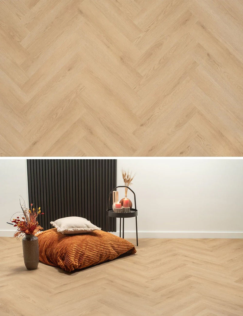 Floer Natur Eiche Fishgrät Klick Vinyl FLR-3933 - Solzaleben.de