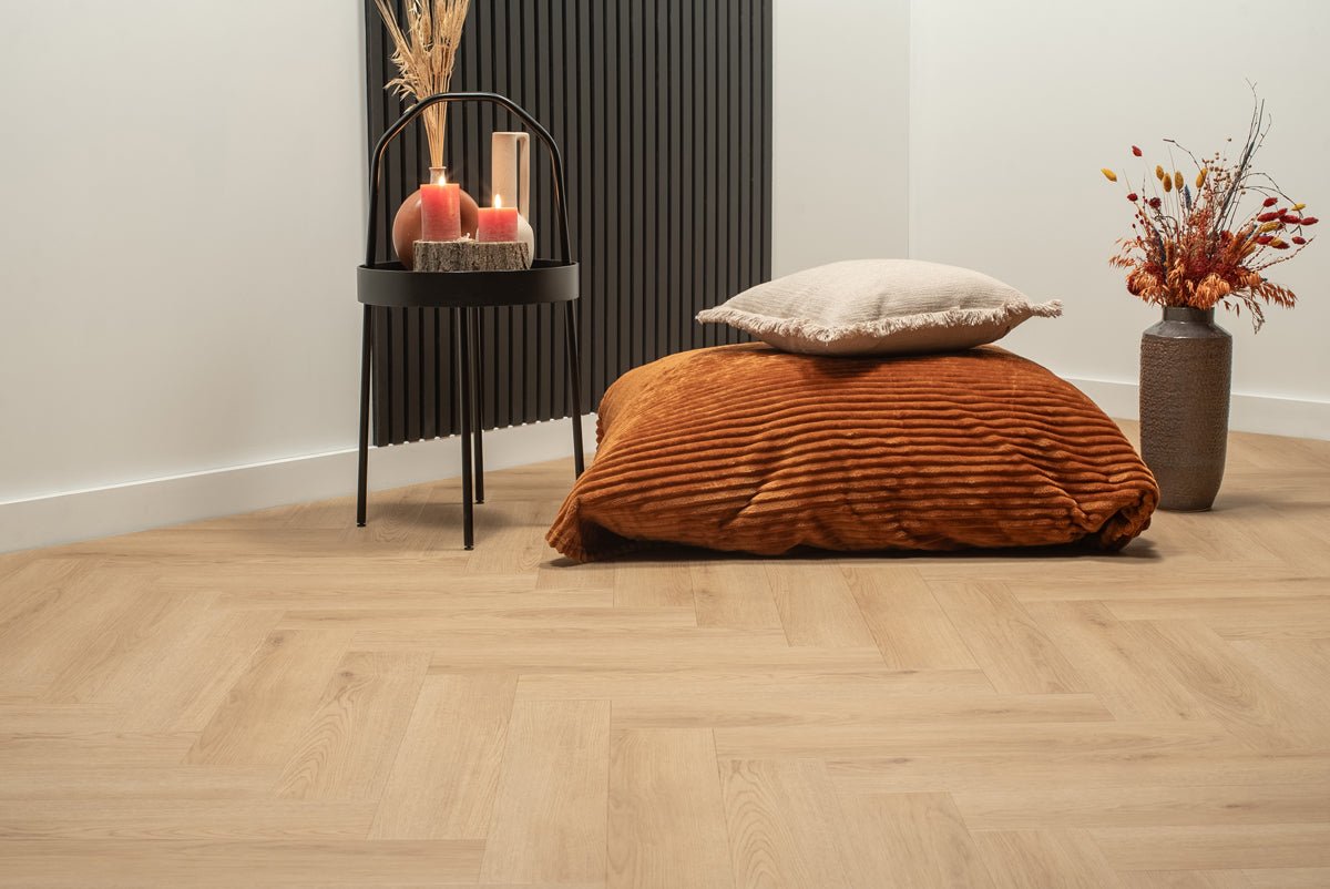 Floer Natur Eiche Fishgrät Klebe - Vinyl FLR - 3513 - Solzaleben.de