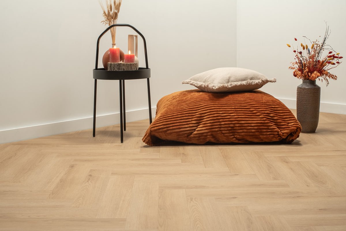 Floer Natur Eiche Fishgrät Klebe - Vinyl FLR - 3513 - Solzaleben.de