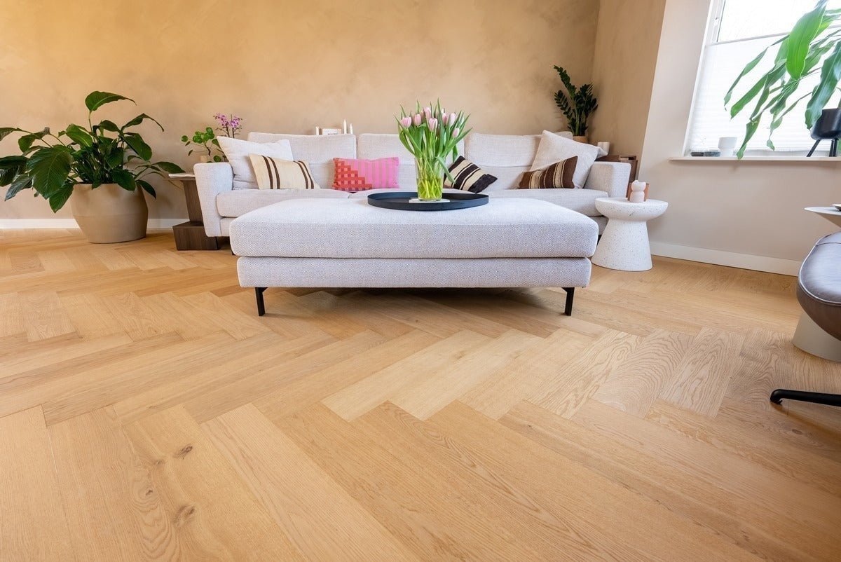 Floer Natur Eiche Hybrid Holz Fishgrät FLR-5017 - Solzaleben.de