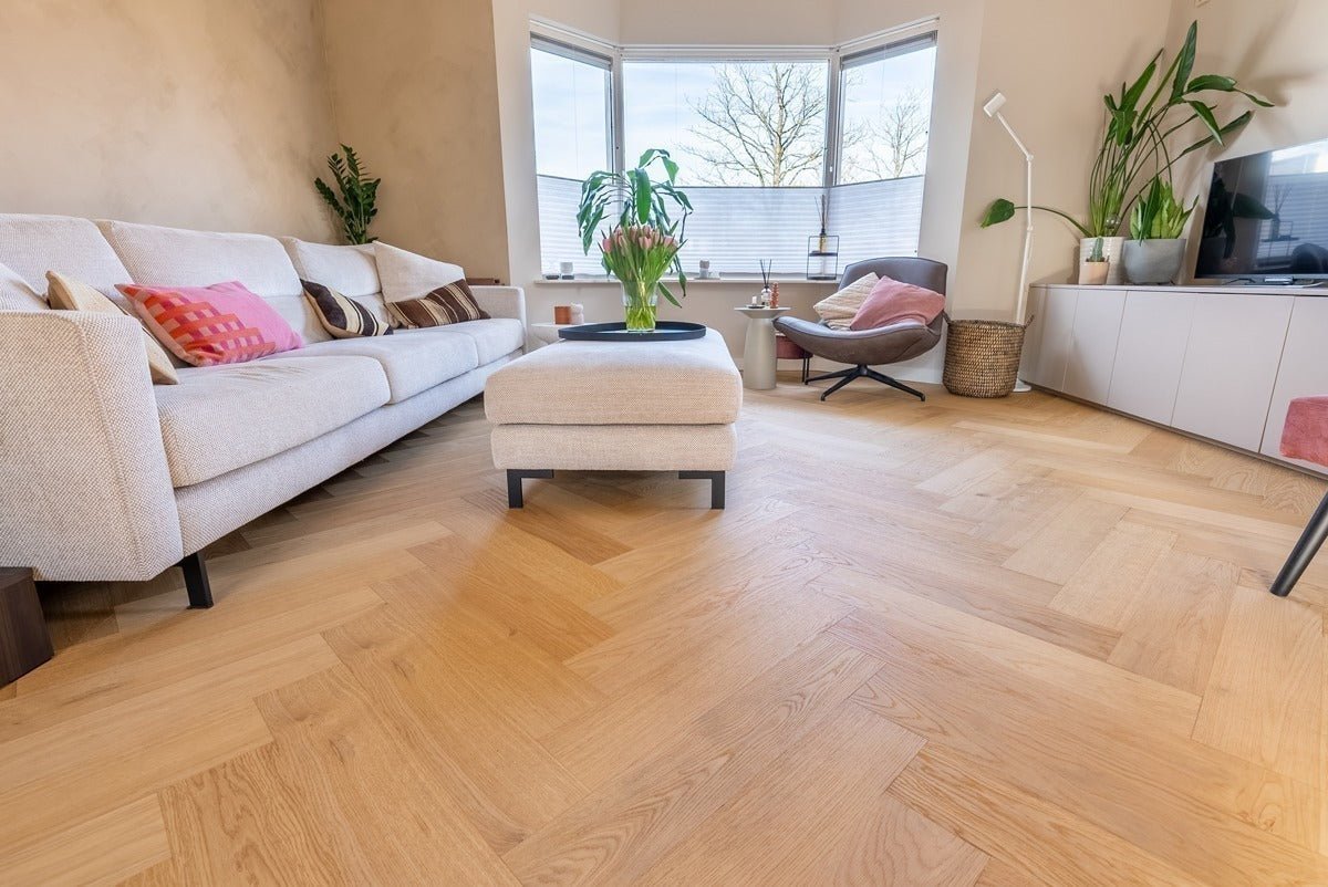 Floer Natur Eiche Hybrid Holz Fishgrät FLR-5017 - Solzaleben.de