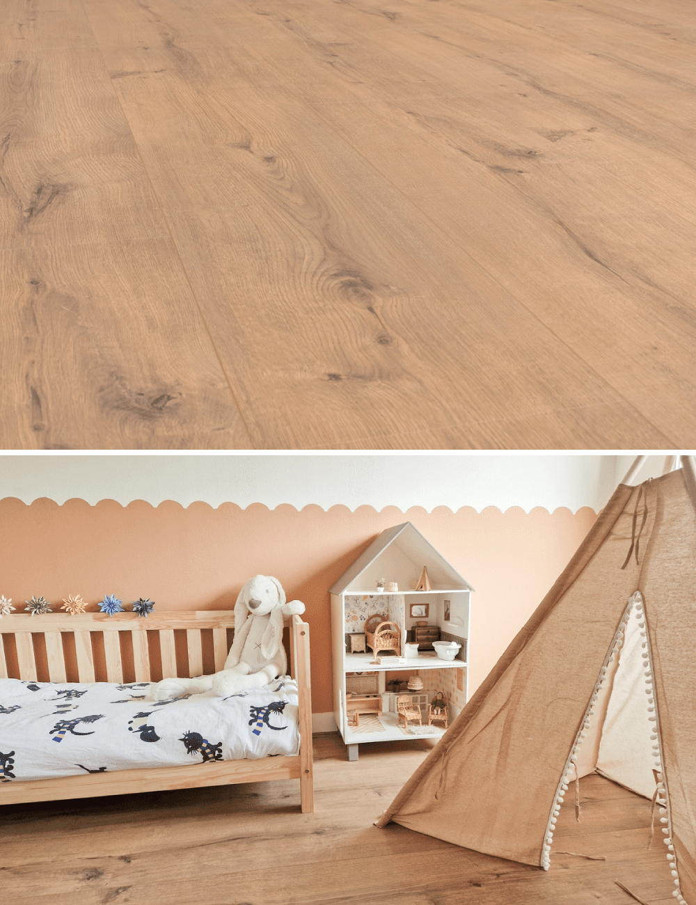 Floer Robuste Braune Eiche Landhaus Laminat FLR-1036 - Solzaleben.de