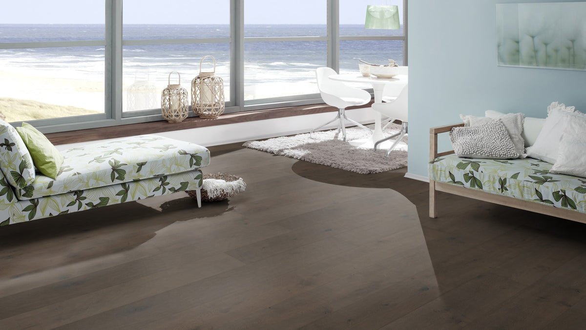 Floer Schwarz Eiche Rustikal Hybrid Holz FLR-5012 - Solzaleben.de