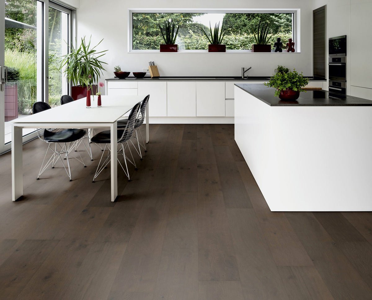 Floer Schwarz Eiche Rustikal Hybrid Holz FLR-5012 - Solzaleben.de